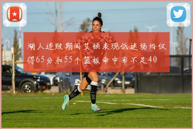 湖人连败期间艾顿表现低迷场均仅得65分和55个篮板命中率不足40